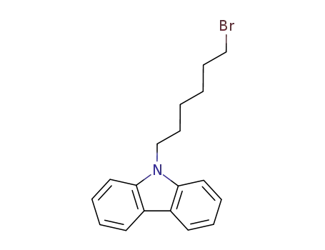 Molecular Structure of 94847-10-6 (1-bromo-6-carbazol-9-ylhexane)