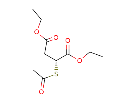 Butanedioic acid, (acetylthio)-, diethyl ester, (R)-