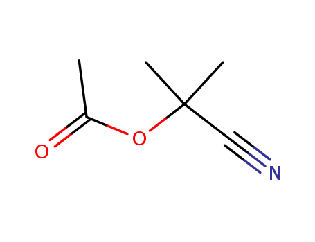 Propanenitrile,2-(acetyloxy)-2-methyl- cas  56756-91-3