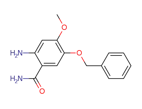 Molecular Structure of 60547-95-7 (Benzamide, 2-amino-4-methoxy-5-(phenylmethoxy)-)