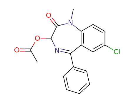 (7-chloro-1-methyl-2-oxo-5-phenyl-3H-1,4-benzodiazepin-3-yl) acetate