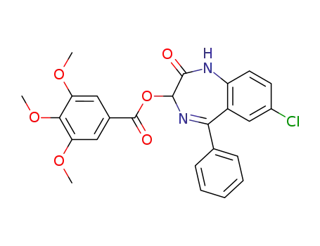 (7-chloro-2-oxo-5-phenyl-1,3-dihydro-1,4-benzodiazepin-3-yl)3,4,5-trimethoxybenzoate