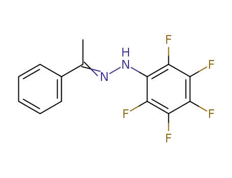 Molecular Structure of 30332-83-3 (1-(pentafluorophenyl)-2-(1-phenylethylidene)hydrazine)