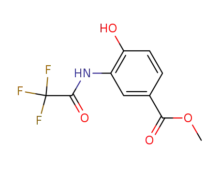 Molecular Structure of 774213-80-8 (Benzoic acid, 4-hydroxy-3-[(trifluoroacetyl)amino]-, methyl ester)