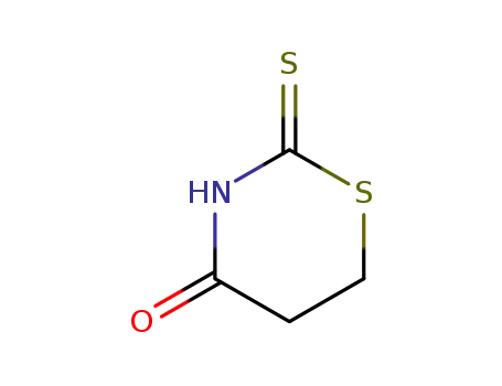 Molecular Structure of 1986-38-5 (4H-1,3-Thiazin-4-one,tetrahydro-2-thioxo-)