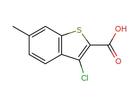 3-Chloro-6-methylbenzo[b]thiophene-2-carboxylic acid cas no. 34576-96-0 98%