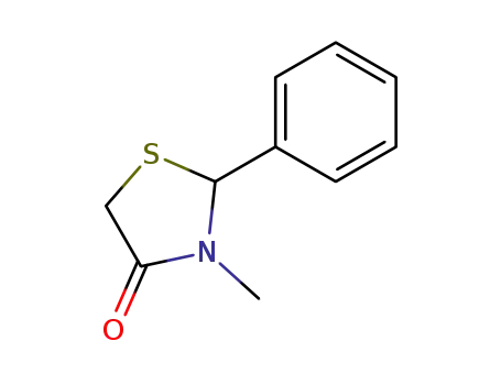 Molecular Structure of 10220-28-7 (4-Thiazolidinone, 3-methyl-2-phenyl-)
