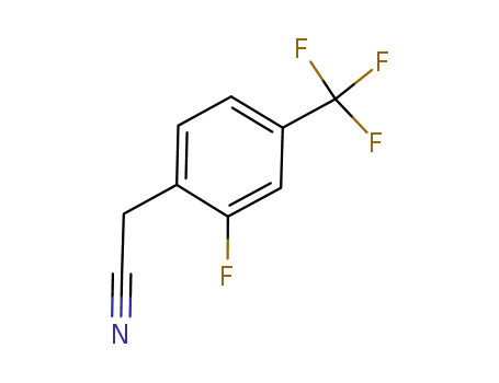 Molecular Structure of 239087-11-7 (2-FLUORO-4-(TRIFLUOROMETHYL)PHENYLACETONITRILE)