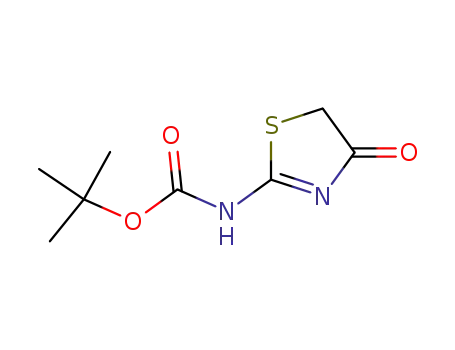 Carbamic  acid,  (4,5-dihydro-4-oxo-2-thiazolyl)-,  1,1-dimethylethyl  ester  (9CI)