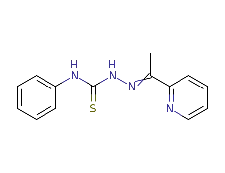 Molecular Structure of 63698-06-6 (2-Acetylpyridine-(4-phenylthiosemicarbazone))