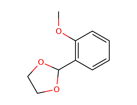 Molecular Structure of 4420-21-7 (1,3-Dioxolane, 2-(2-methoxyphenyl)-)