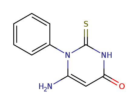 4(1H)-Pyrimidinone,6-amino-2,3-dihydro-1-phenyl-2-thioxo- cas  15837-46-4