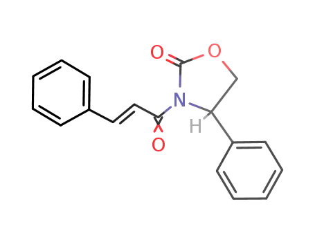 Molecular Structure of 146235-33-8 (2-Oxazolidinone, 3-[(2E)-1-oxo-3-phenyl-2-propenyl]-4-phenyl-, (4S)-)