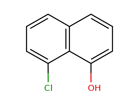 Molecular Structure of 65253-31-8 (1-Hydroxy-8-chloronaphthalene)