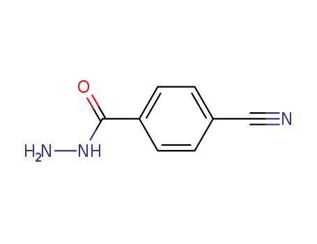 Molecular Structure of 43038-36-4 (Benzoic acid, 4-cyano-, hydrazide (9CI))