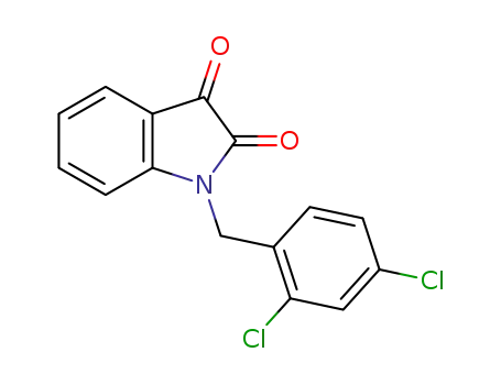 Molecular Structure of 79183-24-7 (1-(2,4-DICHLOROBENZYL)-1H-INDOLE-2,3-DIONE)