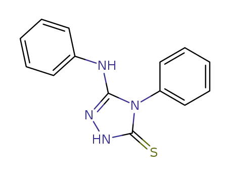 2,4-DIHYDRO-4-PHENYL-5-(PHENYLAMINO)-3H-1,2,4-TRIAZOLE-3-THIONE