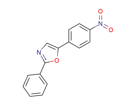 Molecular Structure of 21304-53-0 (Oxazole, 5-(4-nitrophenyl)-2-phenyl-)