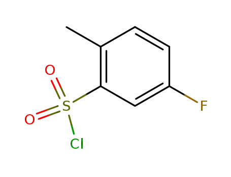 Molecular Structure of 445-05-6 (5-FLUORO-2-METHYLBENZENESULFONYL CHLORIDE)