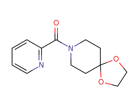 Molecular Structure of 190012-41-0 (1,4-Dioxa-8-azaspiro[4.5]decane, 8-(2-pyridinylcarbonyl)-)