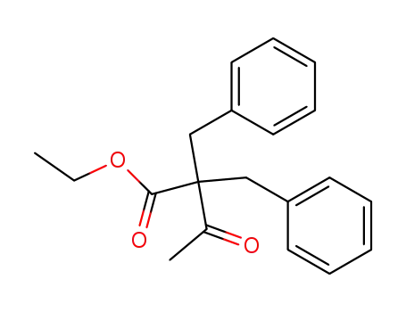 Molecular Structure of 42597-26-2 (Benzenepropanoic acid, a-acetyl-a-(phenylmethyl)-, ethyl ester)