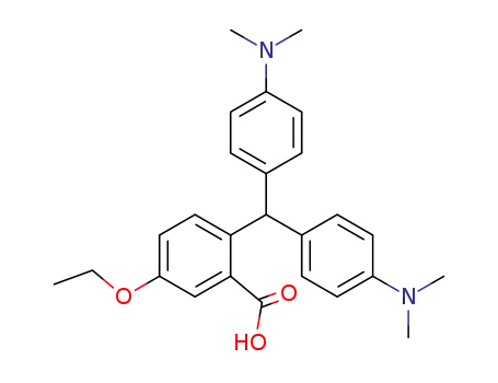 Molecular Structure of 62632-85-3 (Benzoic acid, 2-[bis[4-(dimethylamino)phenyl]methyl]-5-ethoxy-)