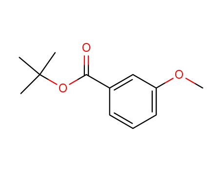 Molecular Structure of 58656-97-6 (Benzoic acid, 3-methoxy-, 1,1-dimethylethyl ester)