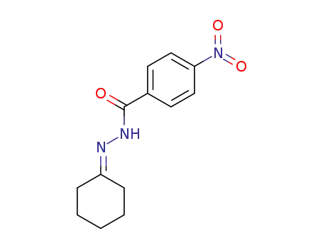 Molecular Structure of 329-84-0 (N'-Cyclohexylidene-p-nitrobenzhydrazide)