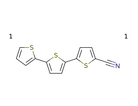Molecular Structure of 110230-97-2 ([2,2':5',2''-Terthiophene]-5-carbonitrile)