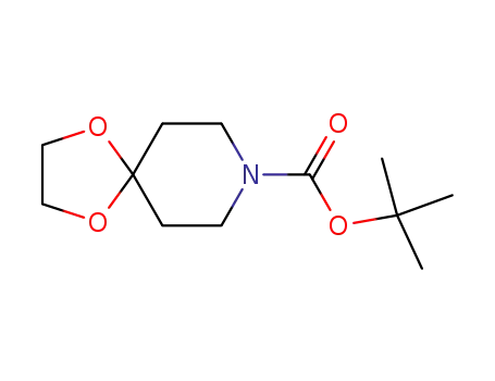 Molecular Structure of 123387-51-9 (4,4-(ETHYLENEDIOXY)-1-TERT-BUTOXYCARBONYLPIPERIDINE)