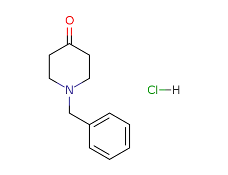 Molecular Structure of 20821-52-7 (1-Benzylpiperidin-4-one hydrochloride)