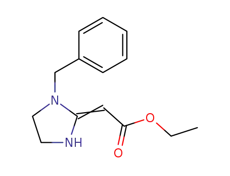 Acetic acid, [1-(phenylmethyl)-2-imidazolidinylidene]-, ethyl ester