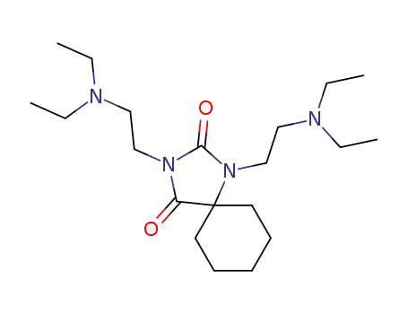 Molecular Structure of 92357-92-1 (1,3-Diazaspiro[4.5]decane-2,4-dione, 1,3-bis[2-(diethylamino)ethyl]-)