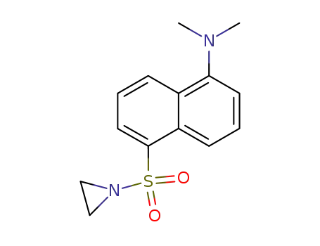 Molecular Structure of 51908-46-4 (5-DIMETHYLAMINONAPHTHALENE-1-SULFONYL AZIRIDINE)