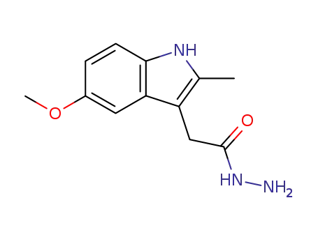 Molecular Structure of 21909-54-6 (5-METHOXY-2-METHYLINDOLE-3-ACETIC ACID HYDRAZIDE)