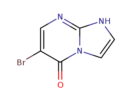Molecular Structure of 140685-72-9 (Imidazo[1,2-a]pyrimidin-5(1H)-one, 6-bromo-)