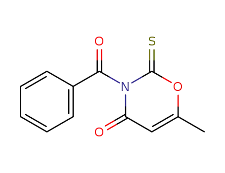 4H-1,3-Oxazin-4-one, 3-benzoyl-2,3-dihydro-6-methyl-2-thioxo-