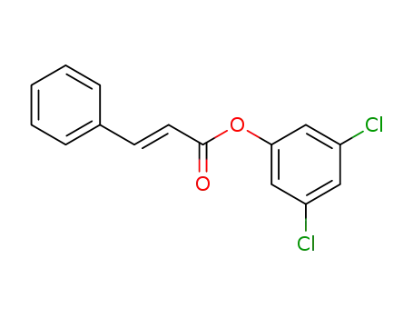 Molecular Structure of 89329-17-9 (2-Propenoic acid, 3-phenyl-, 3,5-dichlorophenyl ester)