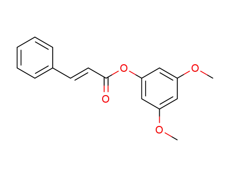 Molecular Structure of 89329-19-1 (2-Propenoic acid, 3-phenyl-, 3,5-dimethoxyphenyl ester)