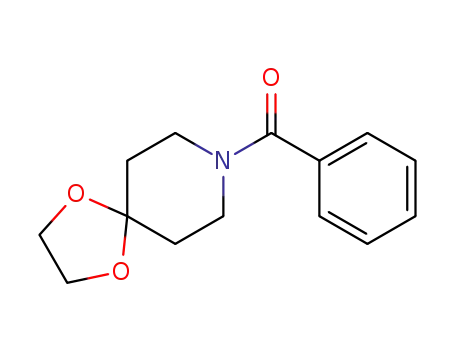 Molecular Structure of 84157-05-1 (1,4-Dioxa-8-azaspiro[4.5]decane, 8-benzoyl-)