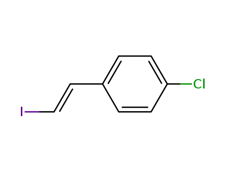 Molecular Structure of 168006-99-3 (Benzene, 1-chloro-4-[(1E)-2-iodoethenyl]-)