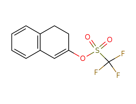 Molecular Structure of 143139-14-4 (TRIFLUORO-METHANESULFONIC ACID 3,4-DIHYDRO-NAPHTHALEN-2-YL ESTER)