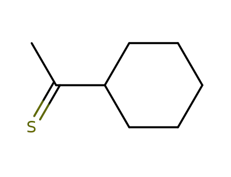 Molecular Structure of 6007-67-6 (Ethanethione,1-cyclohexyl- )