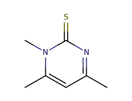 Molecular Structure of 58672-14-3 (1,4,6-trimethylpyrimidine-2(1H)-thione)