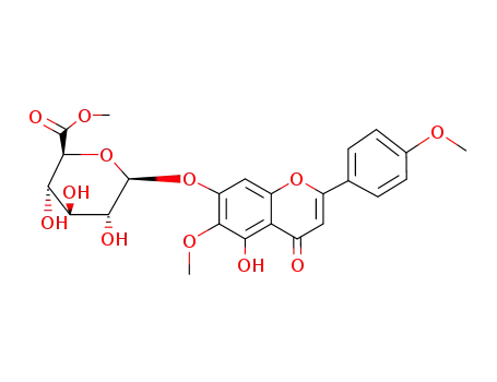 &acirc;-D-Glucopyranosiduronic acid,5-hydroxy-6-methoxy-2-(4-methoxyphenyl)- 4-oxo-4H-1-benzopyran-7-yl,methyl ester