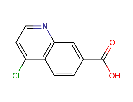 Molecular Structure of 49713-58-8 (4-chloroquinoline-7-carboxylic acid)