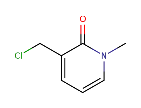 Molecular Structure of 51417-15-3 (2(1H)-Pyridinone, 3-(chloromethyl)-1-methyl-)