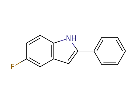 Molecular Structure of 59541-83-2 (1H-INDOLE, 5-FLUORO-2-PHENYL-)