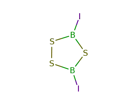 Molecular Structure of 13845-20-0 (1,2,4,3,5-Trithiadiborolane, 3,5-diiodo-)