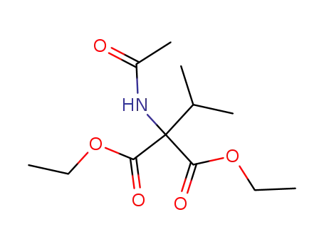 Propanedioic acid, (acetylamino)(1-methylethyl)-, diethyl ester
